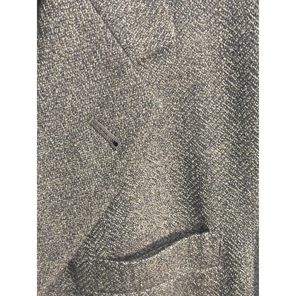 Hart Schaffner Marx Comfort Parisian Brown Wool Blazer Sport Coat 44L USA Made